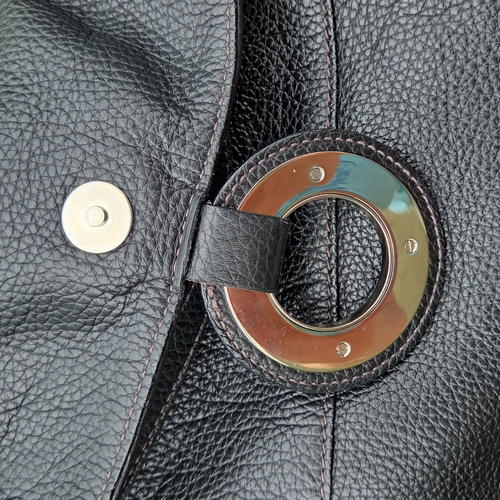 Furla NWT Hobo Black Pebbled Leather Large Shoulderbag NWT with Dustbag - Picture 14 of 15